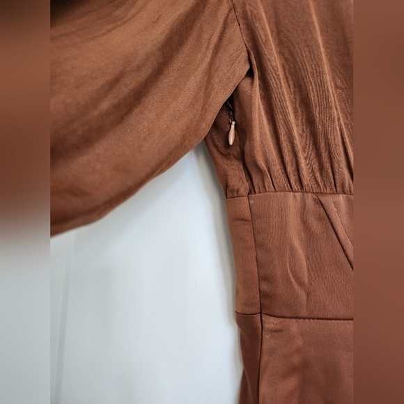 Urban Outfitters Brown Collar Corset Style Dress size X-small - Picture 5 of 6
